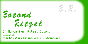 botond ritzel business card